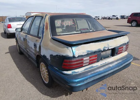 1993 Plymouth Sundance Duster from USA, damaged, VIN 1P3XP6832PN556917